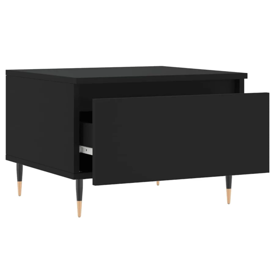 Tables basses 2 pcs noir 50x46x35 cm bois d'ingénierie - 7