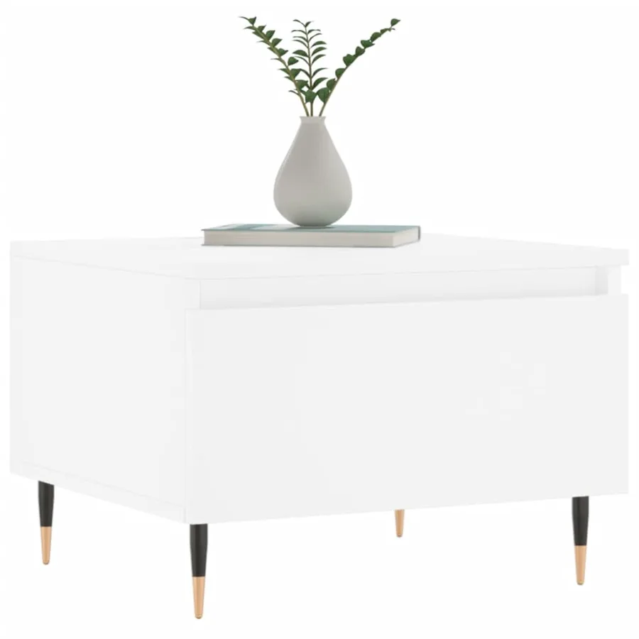 Tables basses 2 pcs blanc 50x46x35 cm bois d'ingénierie - 3