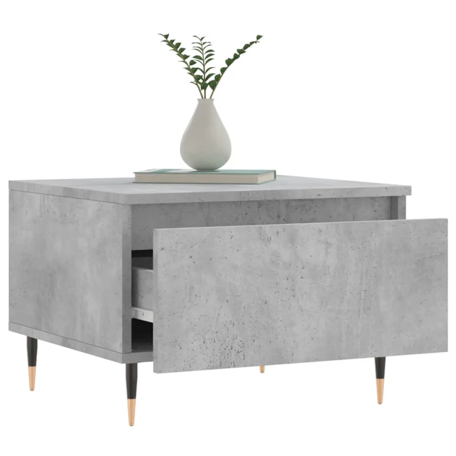Tables basses 2 pcs gris béton 50x46x35 cm bois d'ingénierie - 4