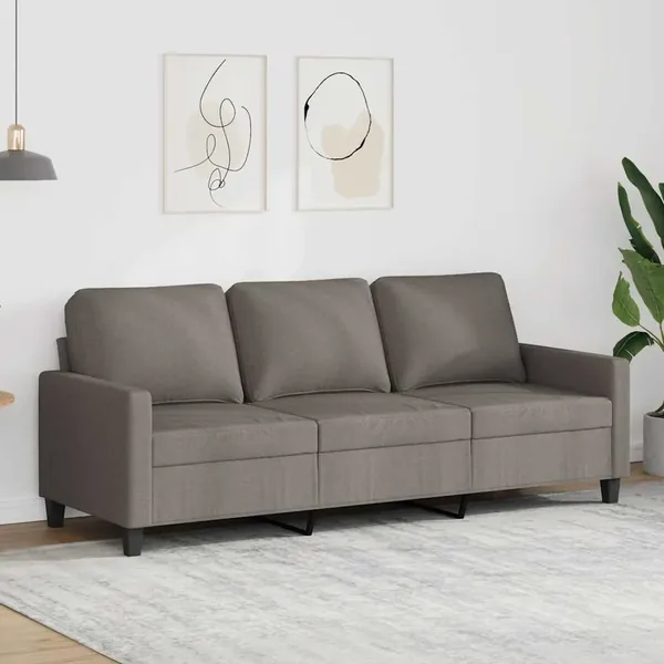 Canapé à 3 places Taupe 180 cm Tissu