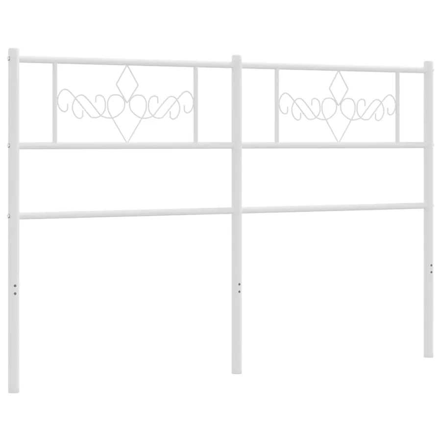Tête de lit de remplacement métal blanc 120 cm - 4