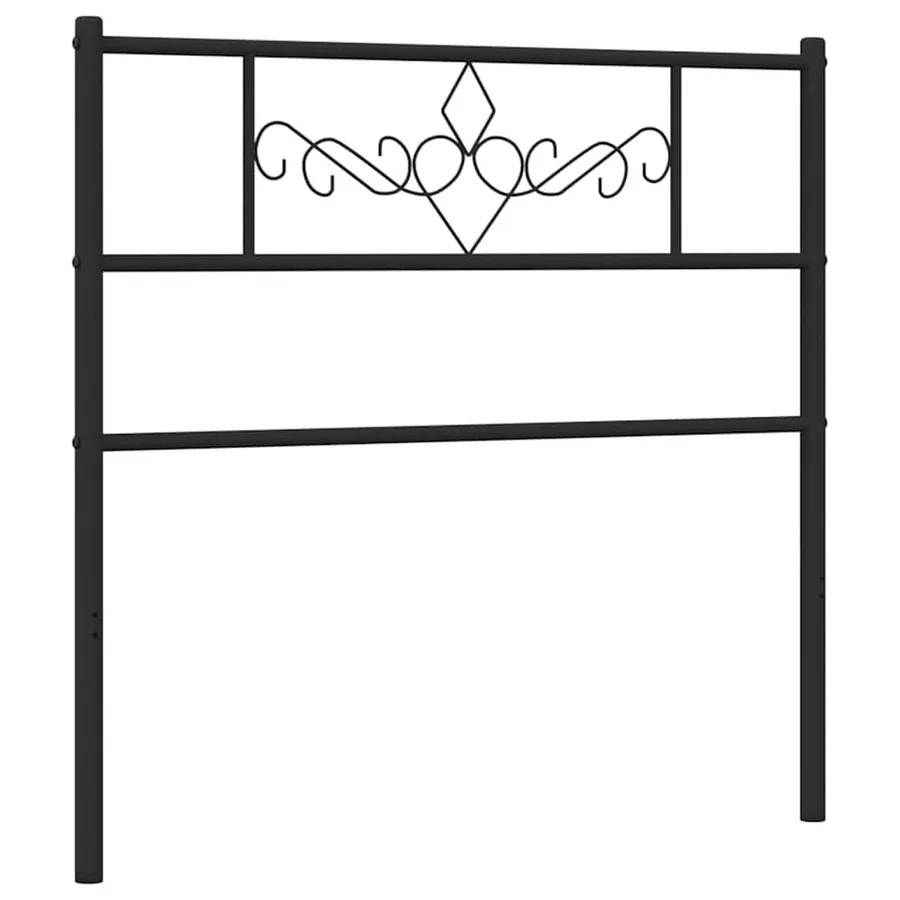 Tête de lit de remplacement métal noir 100 cm - 2