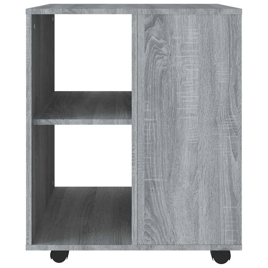 Armoire roulante Sonoma gris 60x53x72 cm Bois d'ingénierie - 5