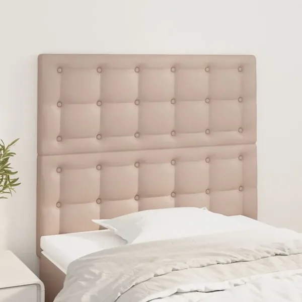 Tête de lit Cappuccino 80x5x118/128 cm Similicuir