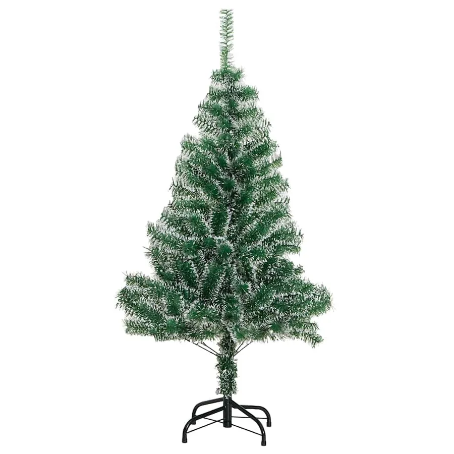 Sapin de Noël artificiel 150 LED&boules&neige floquée 150 cm - 5