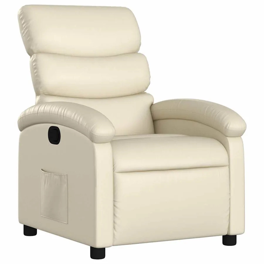 Fauteuil inclinable Crème Similicuir - 2