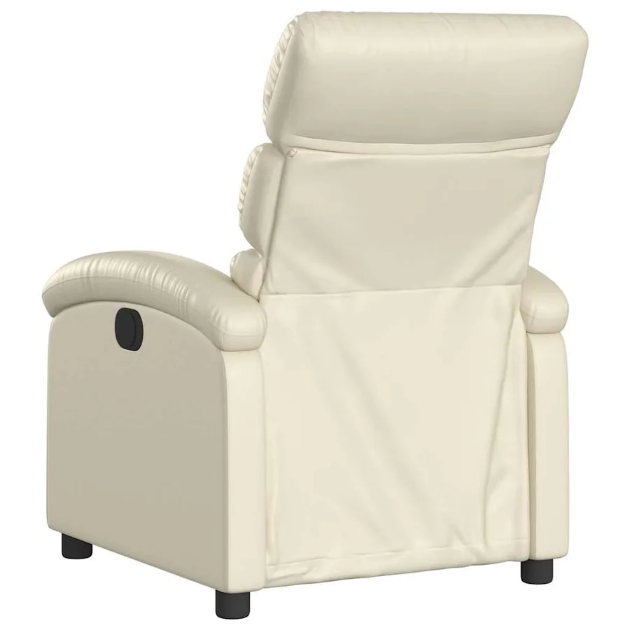 Fauteuil inclinable Crème Similicuir - 6