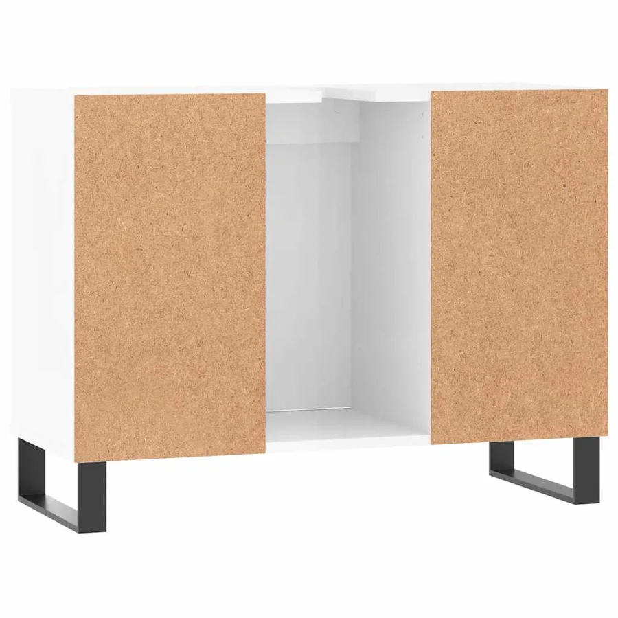 Armoire de salle de bain blanc brillant 80x33x60 cm - 8