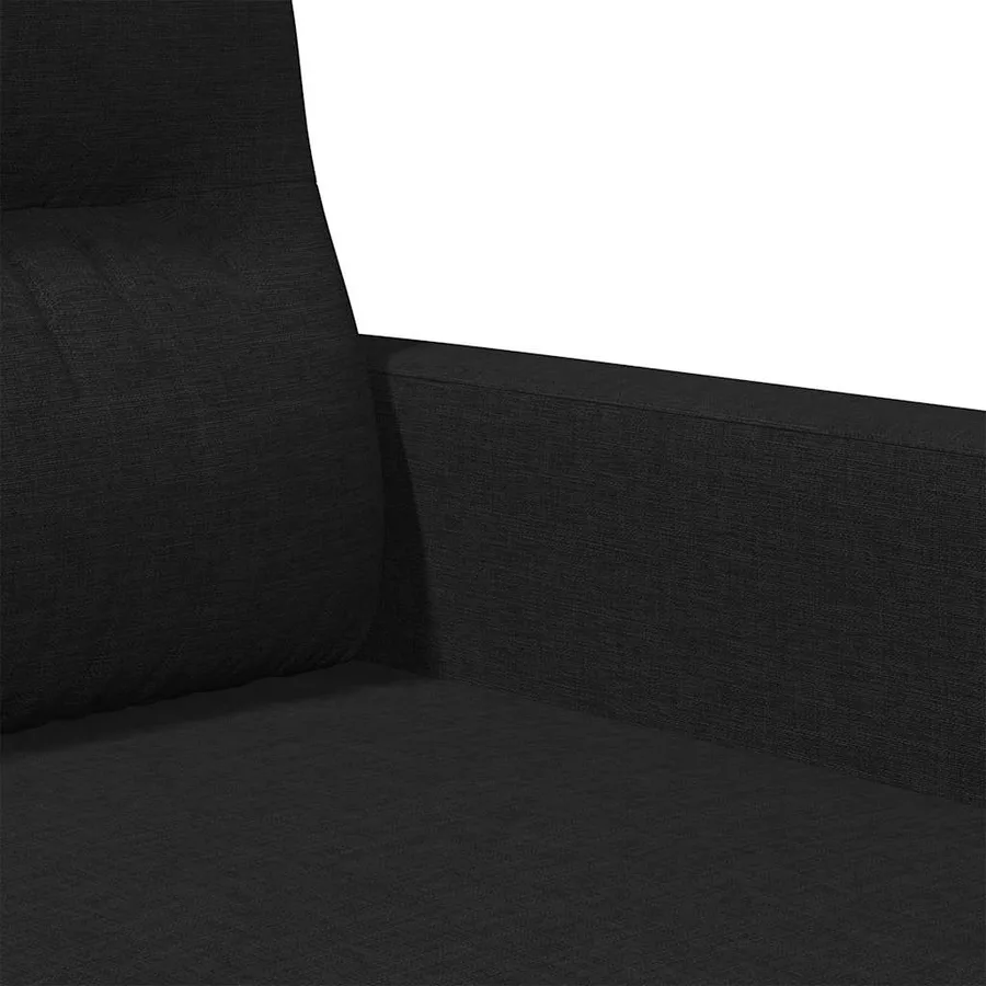 Fauteuil Noir 60 cm Tissu - 7
