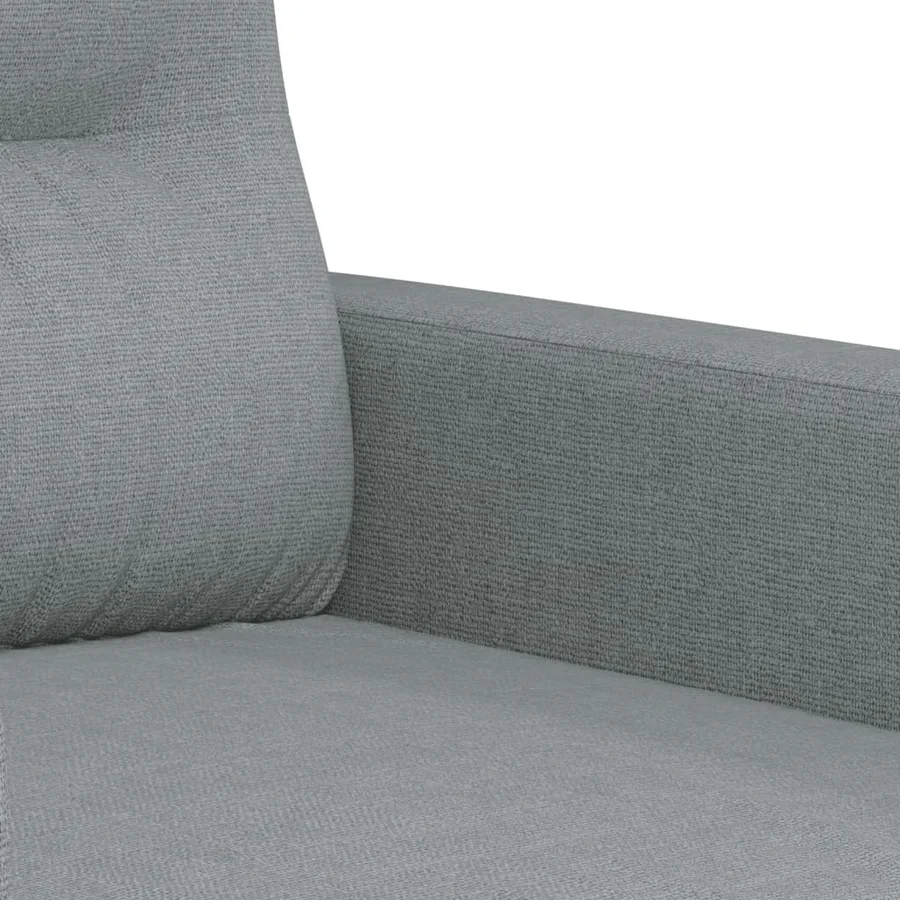 Ensemble de canapés 4 pcs avec coussins Gris clair Tissu - 7