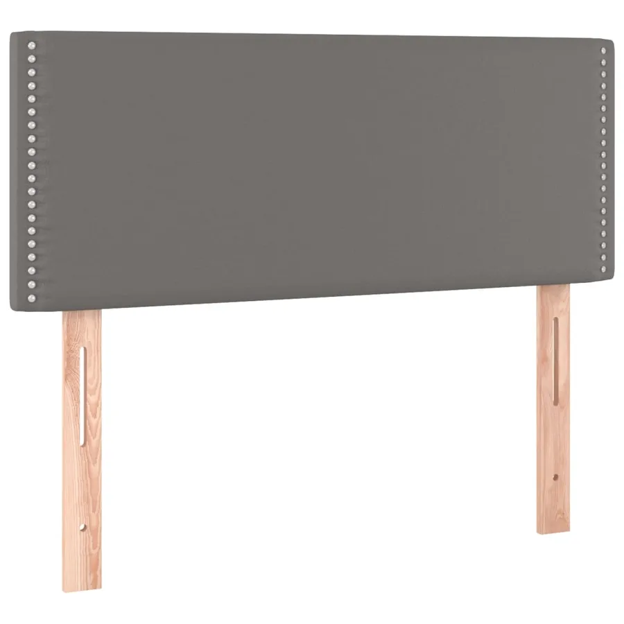 Tête de lit à LED Gris 100x5x78/88 cm Similicuir - 4