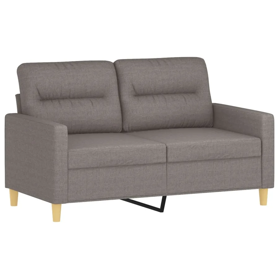 Ensemble de canapés 3 pcs avec coussins taupe tissu - 4
