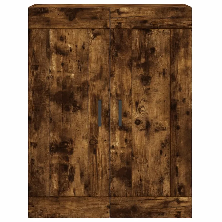 Armoire murale chêne fumé 69,5x34x90 cm bois d'ingénierie - 6