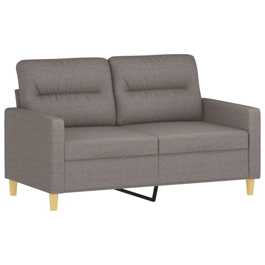 Ensemble de canapés 4 pcs avec coussins taupe tissu - 4