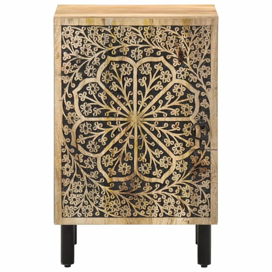 Armoire de salle de bain 38x33x58 cm bois massif de manguier - 3