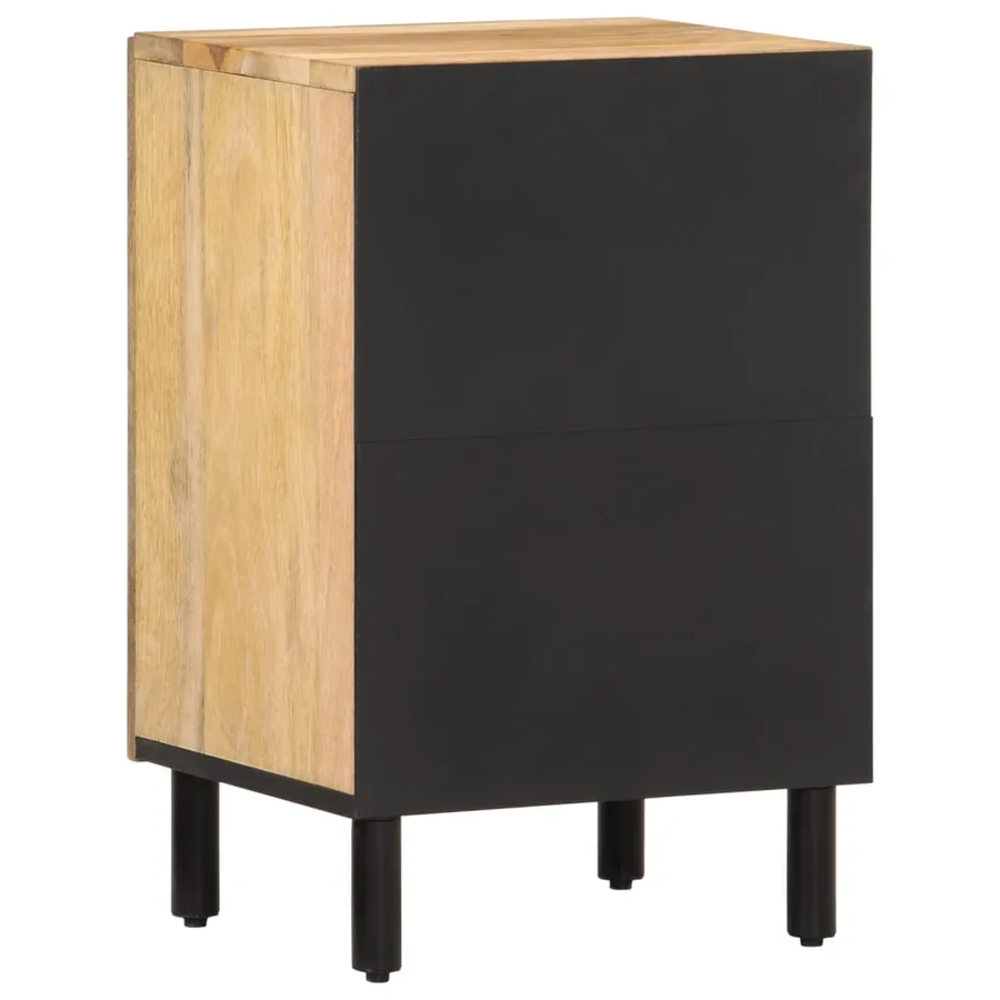 Armoire de salle de bain 38x33x58 cm bois massif de manguier - 5