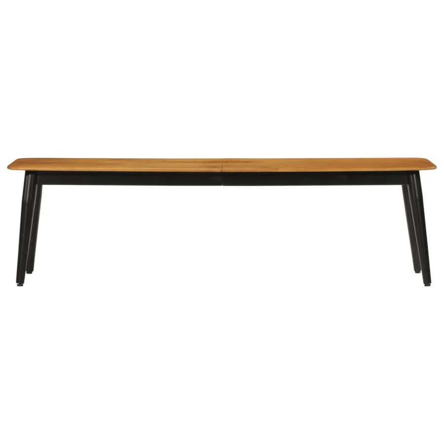 Banc 160x40x45 cm bois massif de manguier et fer - 2