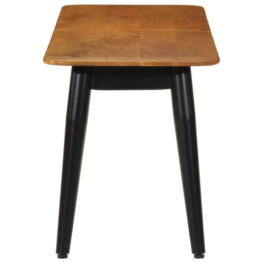 Banc 160x40x45 cm bois massif de manguier et fer - 3