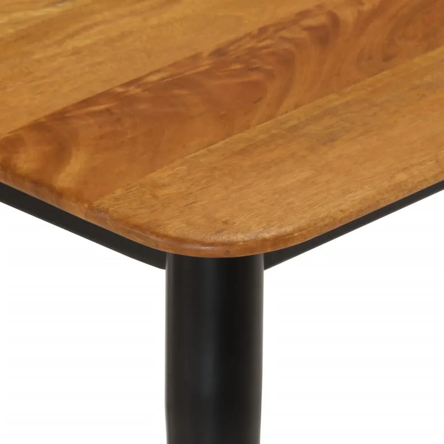 Banc 160x40x45 cm bois massif de manguier et fer - 4