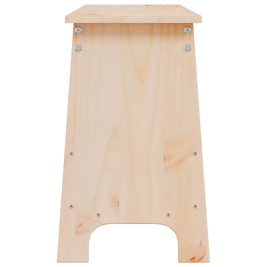 Banc d'entrée 160x28x45 cm Bois massif Pin - 5
