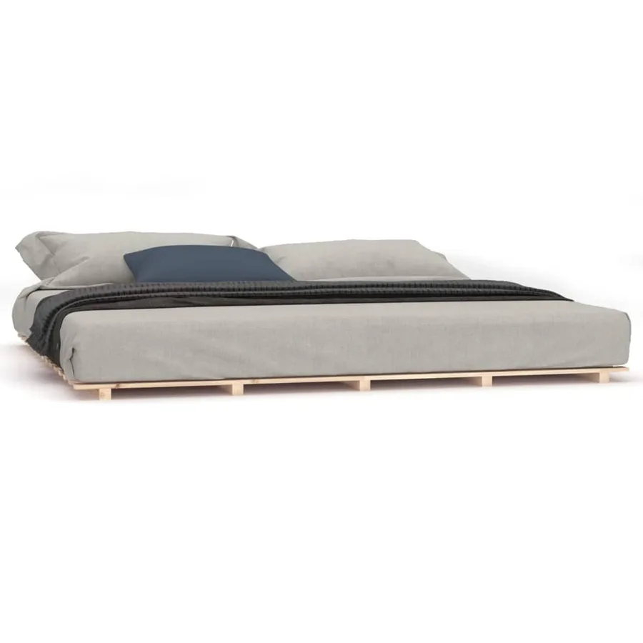 Cadre de lit sans matelas 180x200 cm bois massif de pin - 2