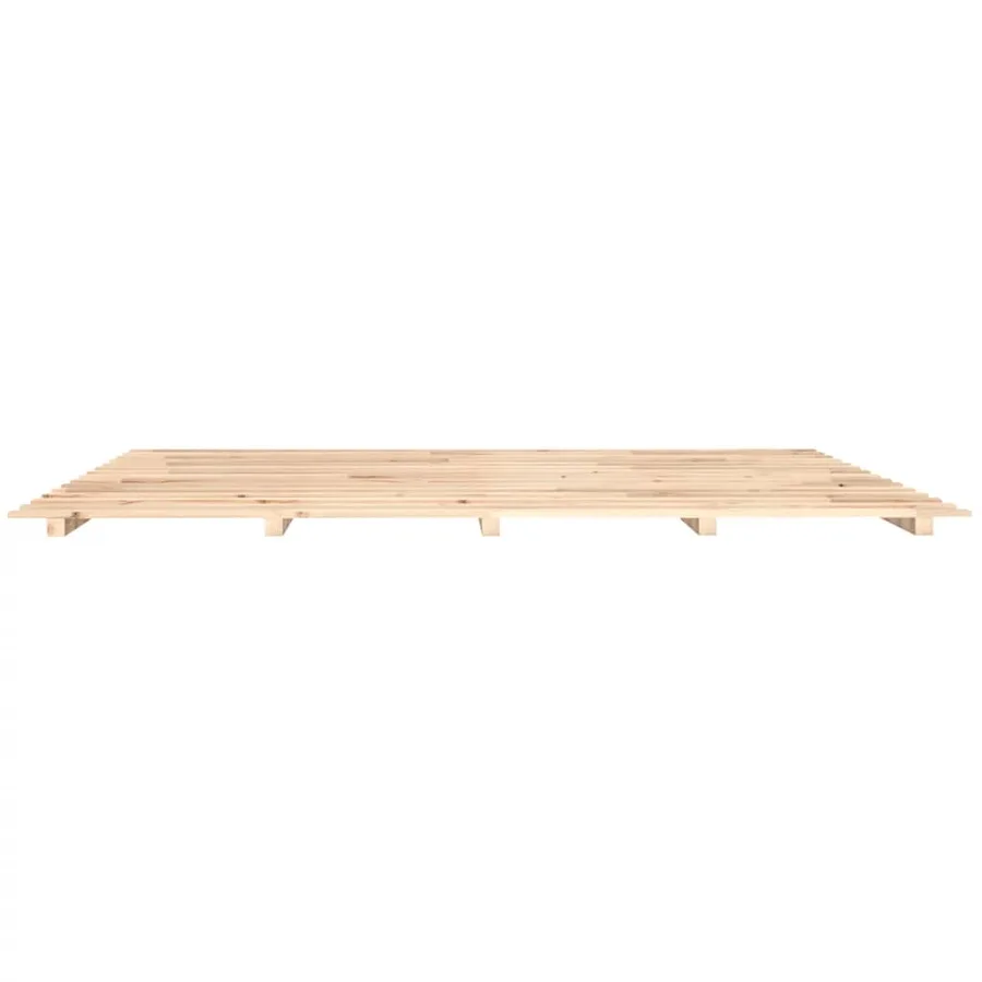 Cadre de lit sans matelas 180x200 cm bois massif de pin - 5