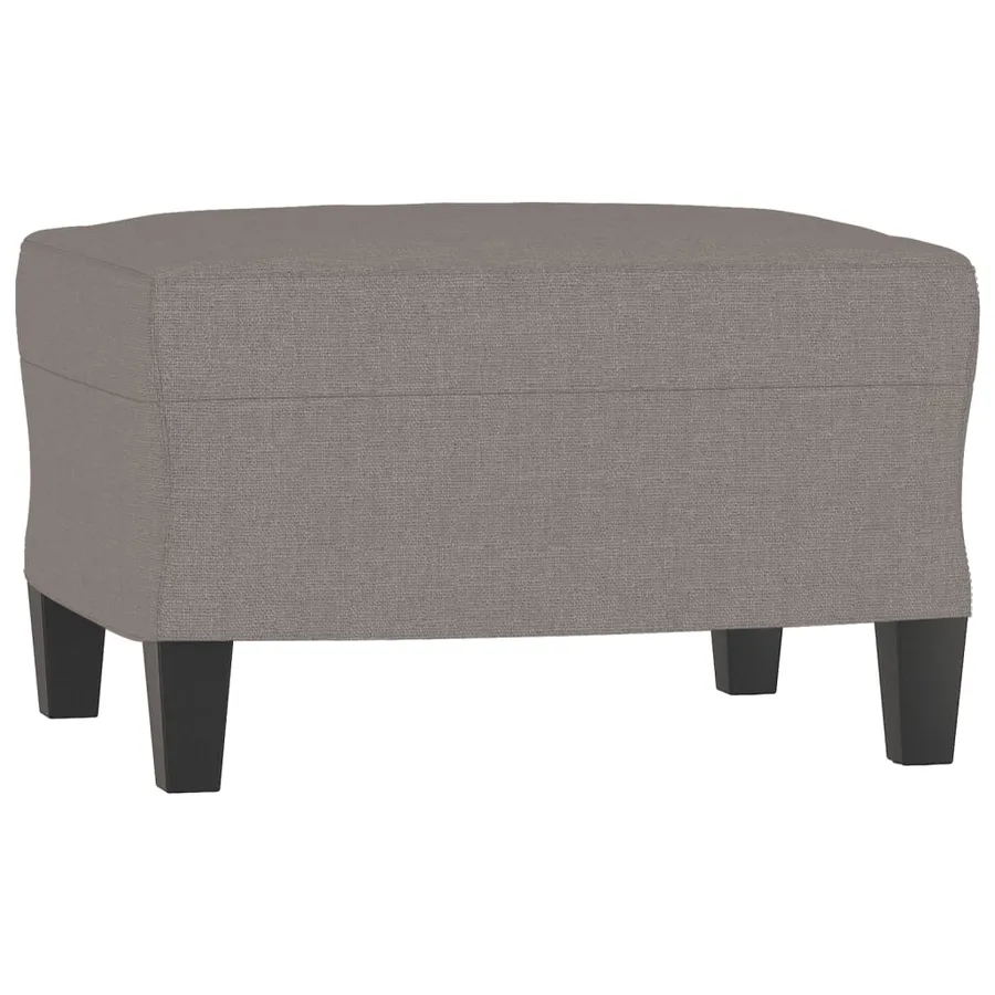 Fauteuil avec repose-pied Taupe 60 cm Tissu - 5