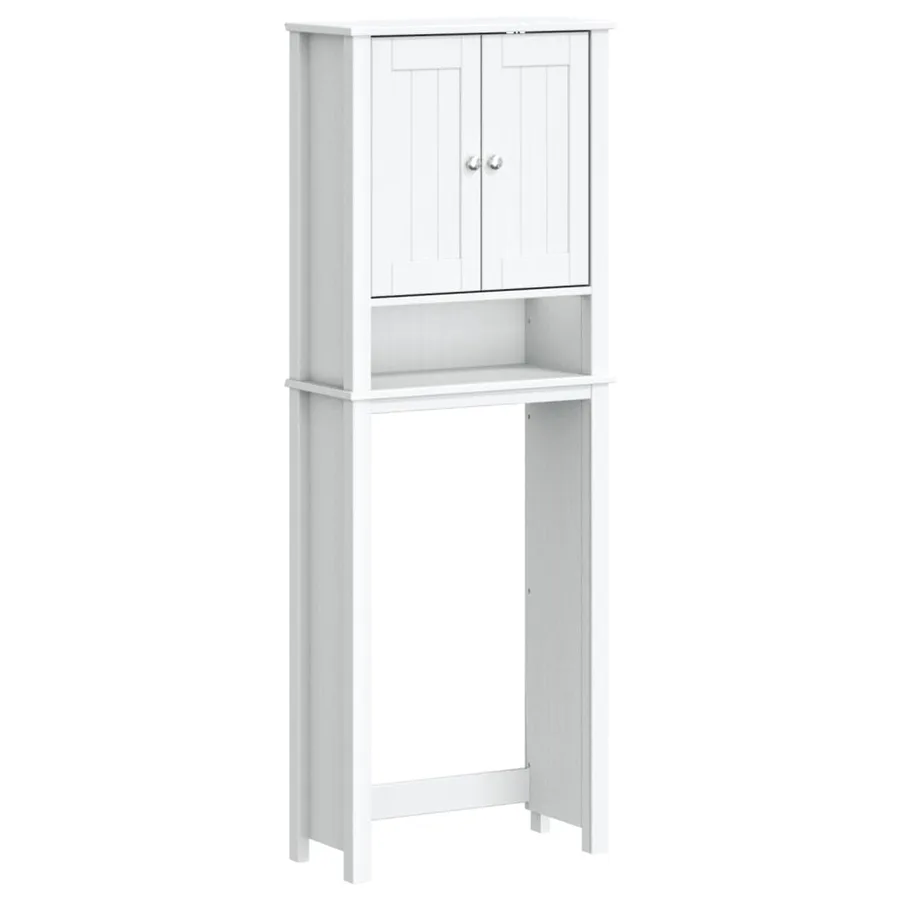 Rangement au-dessus de la cuvette BERG blanc bois massif - 2