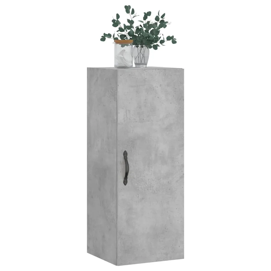 Armoire murale gris béton 34,5x34x90 cm bois d'ingénierie - 3