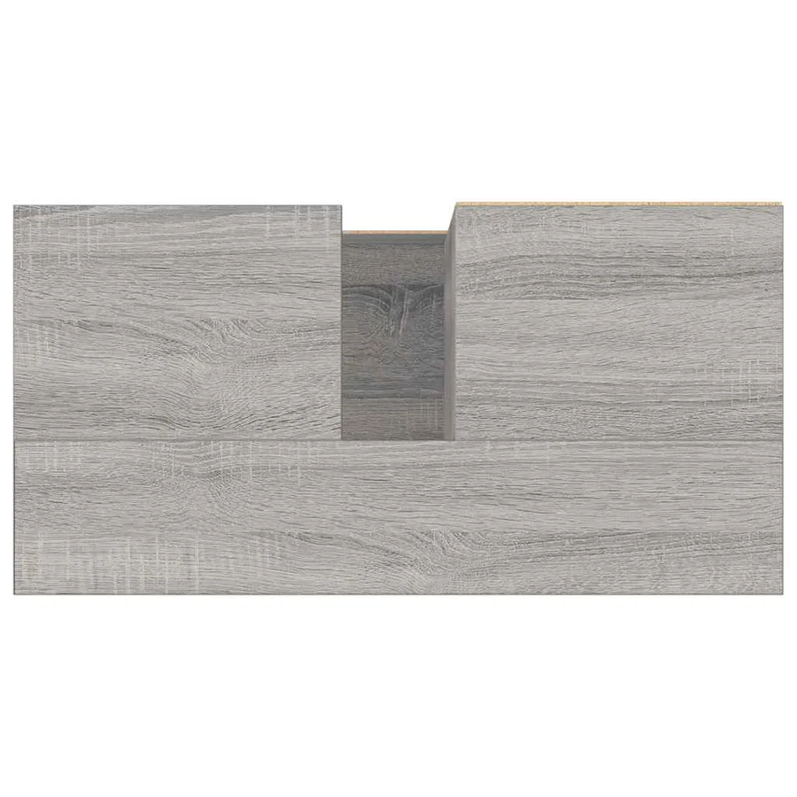 Armoire de bain sonoma gris 65x33x60 cm bois d'ingénierie - 8
