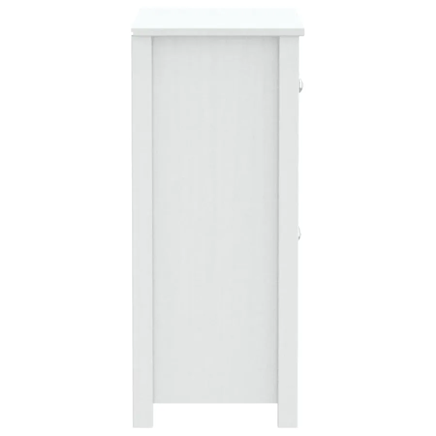 Armoire de salle de bain BERG blanc 69,5x34x80 cm pin massif - 5