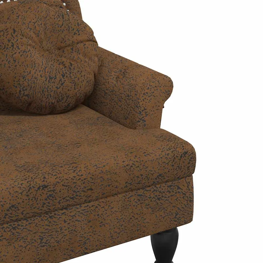 Banc avec coussins Marron 120,5 x 65 x 75 cm Similicuir - 6