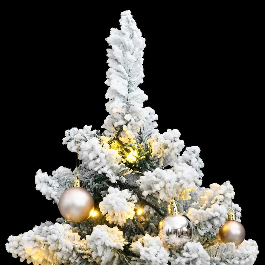 Sapin de Noël artificiel articulé 150 LED et boules 150 cm - 2