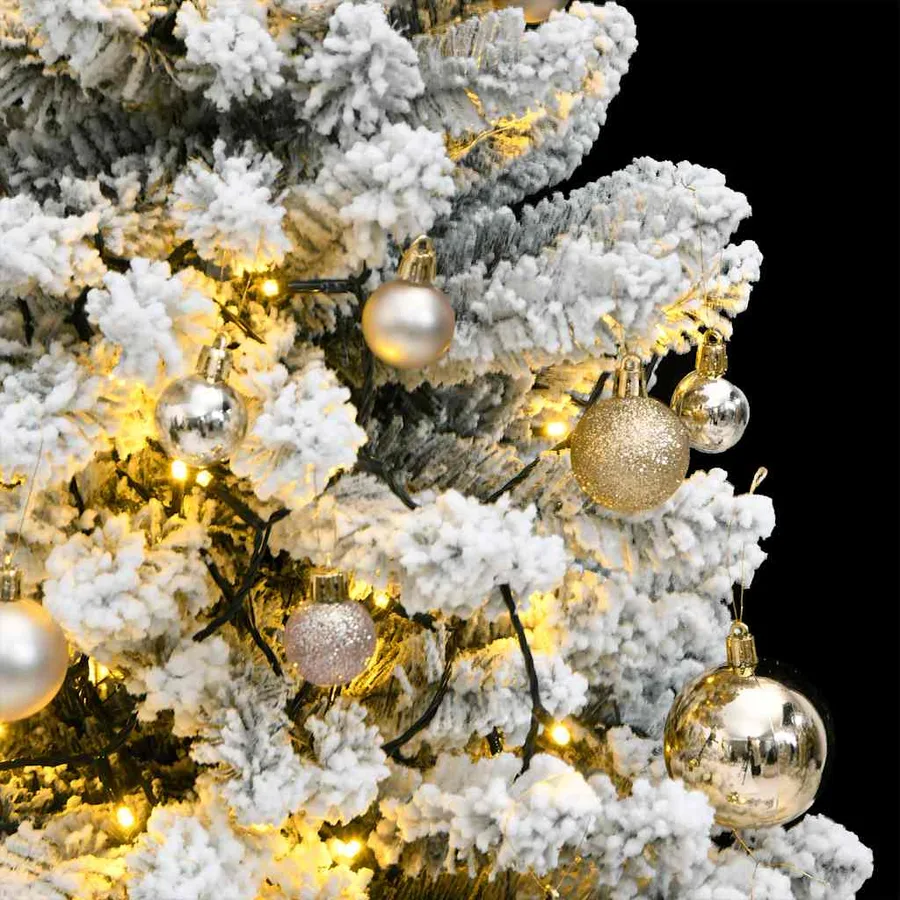 Sapin de Noël artificiel articulé 150 LED et boules 150 cm - 3