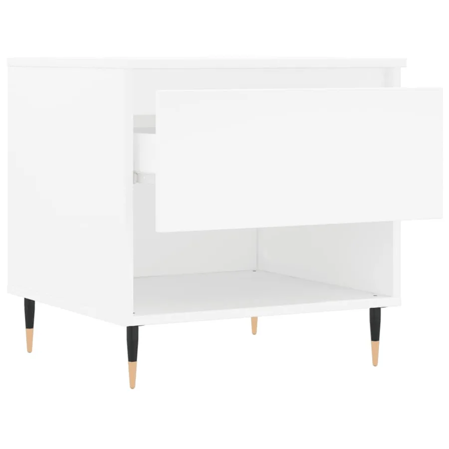 Tables basses 2 pcs blanc 50x46x50 cm bois d'ingénierie - 7