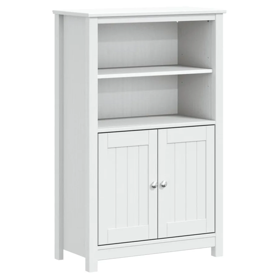 Meubles de salle de bain 3 pcs BERG blanc bois de pin massif - 3
