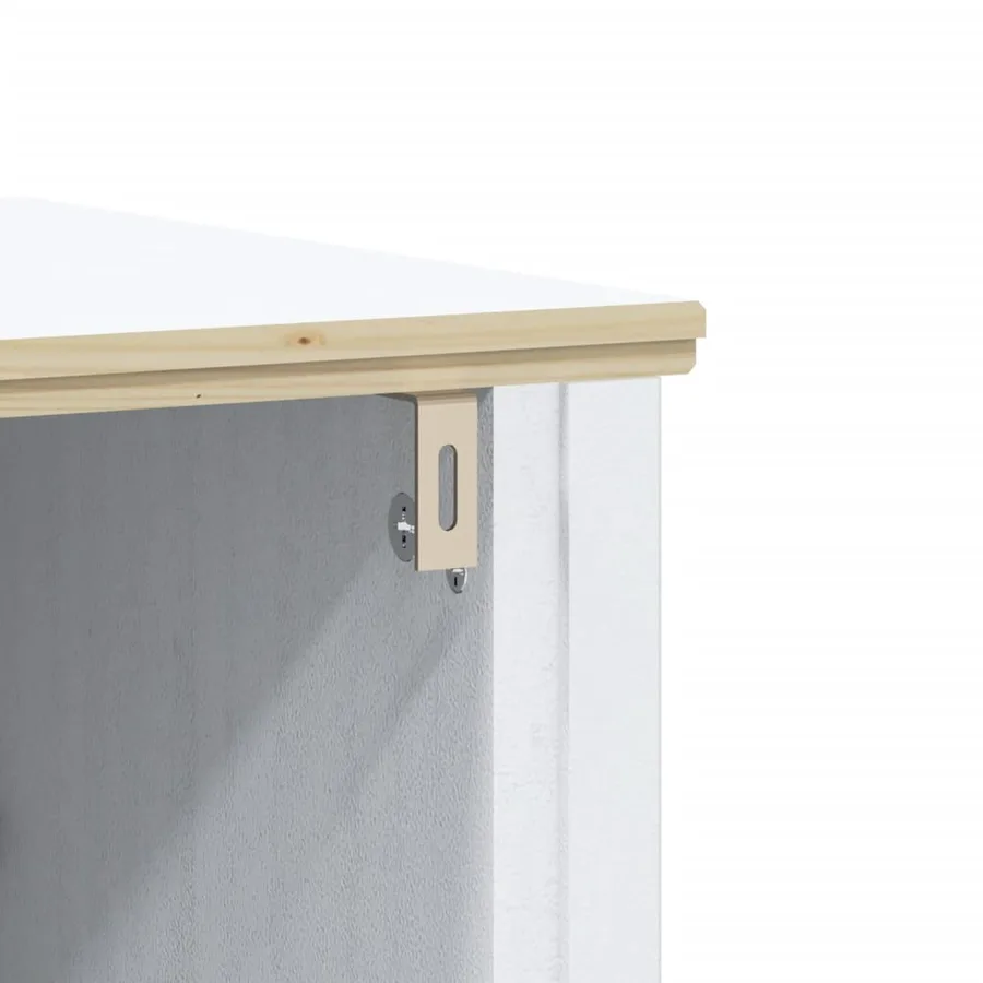 Meubles de salle de bain 3 pcs BERG blanc bois de pin massif - 6