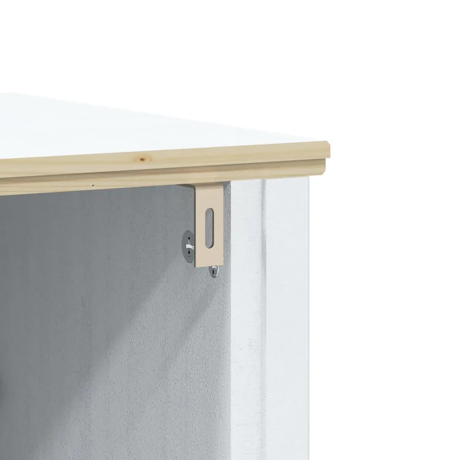 Meubles de salle de bain 4 pcs BERG blanc bois de pin massif - 7