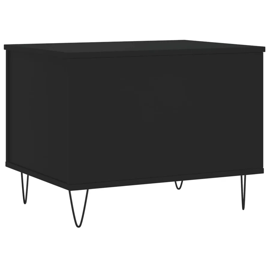 Table basse Noir 60x44,5x45 cm Bois d'ingénierie - 8