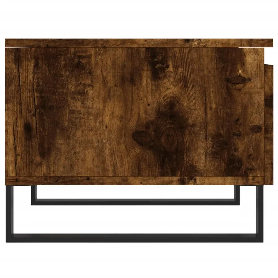 Tables basses 2 pcs chêne fumé 50x46x35 cm bois d'ingénierie - 8