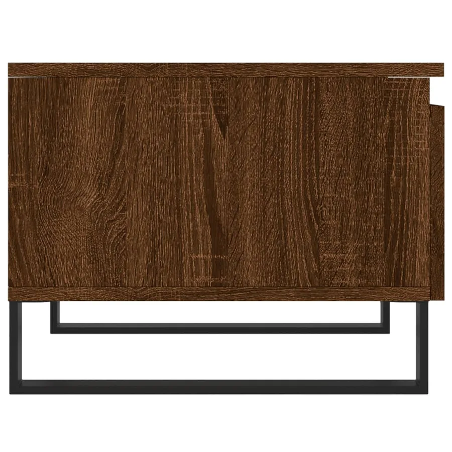 Tables basses 2 pcs chêne marron 50x46x35 cm bois d'ingénierie - 8