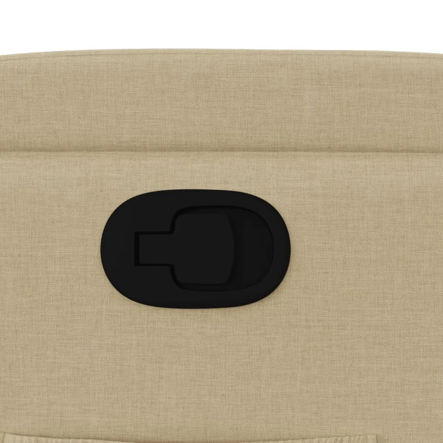 Fauteuil inclinable Crème Tissu - 9