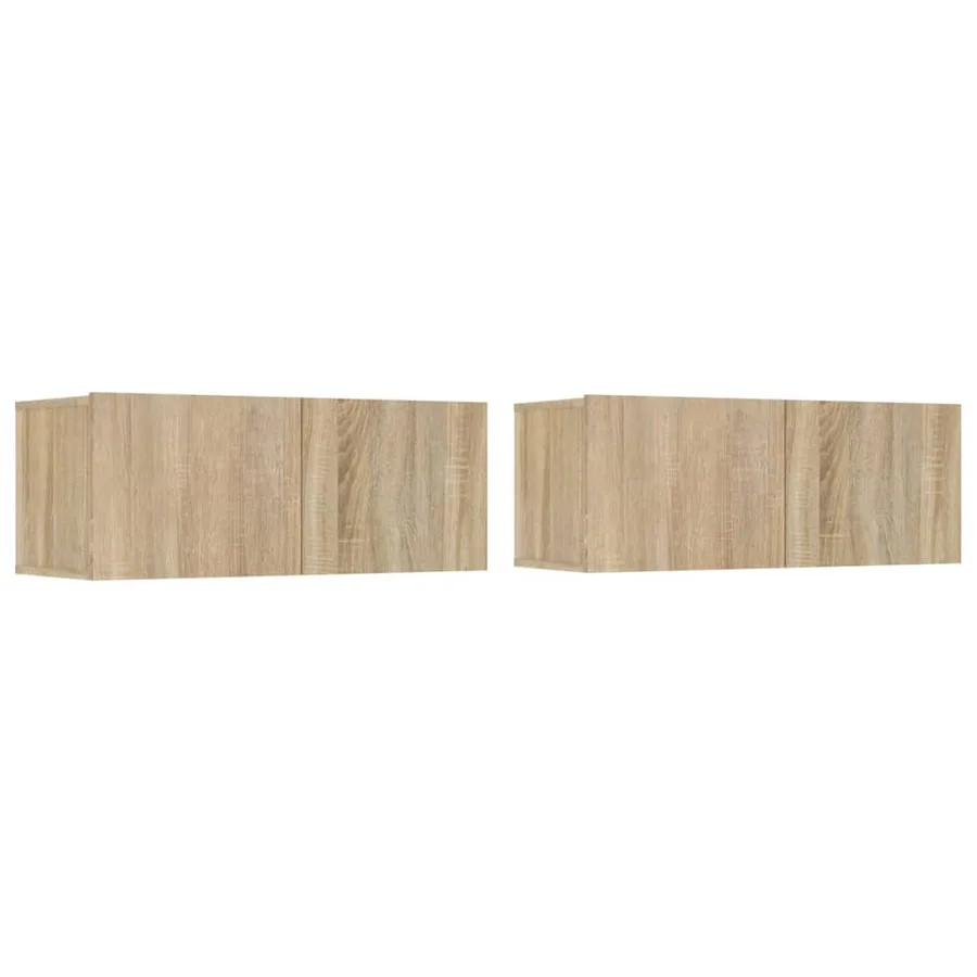 Ensemble de meubles TV 4 pcs Chêne sonoma Bois d'ingénierie - 3