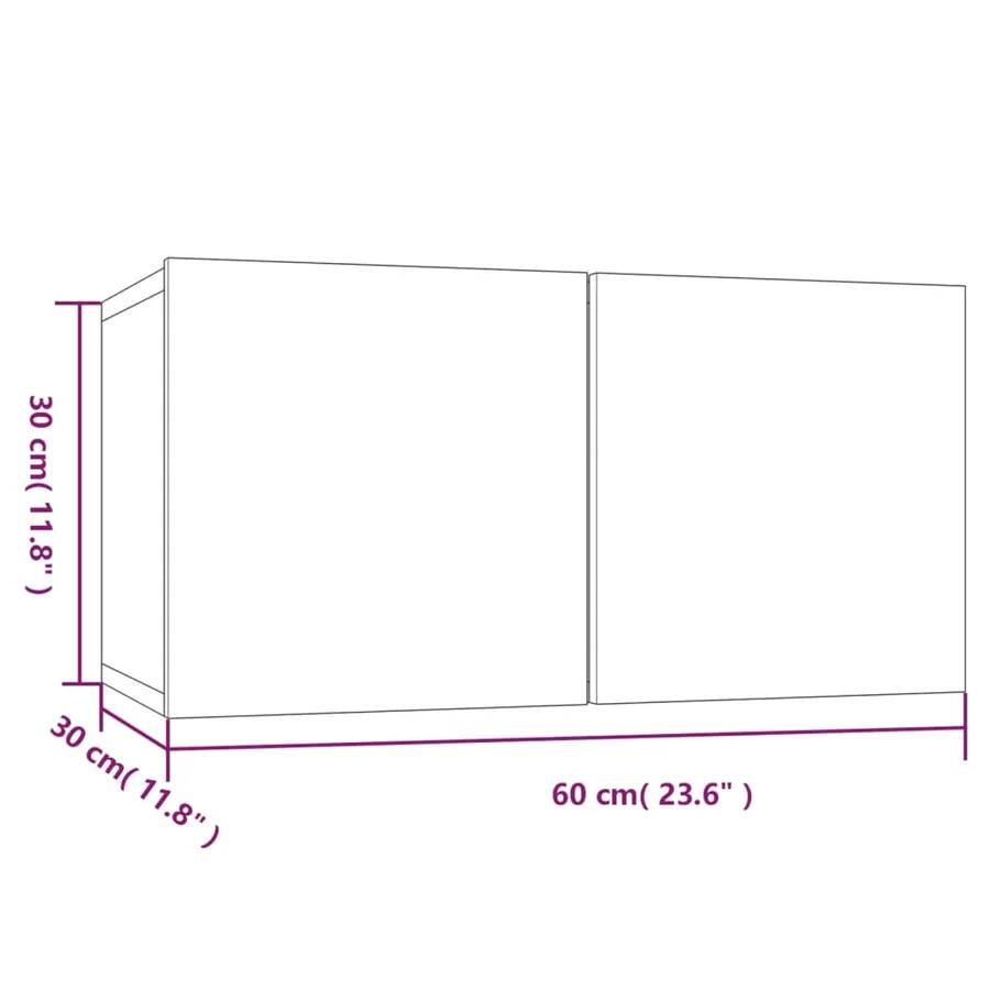 Ensemble de meubles TV 4 pcs Chêne sonoma Bois d'ingénierie - 9