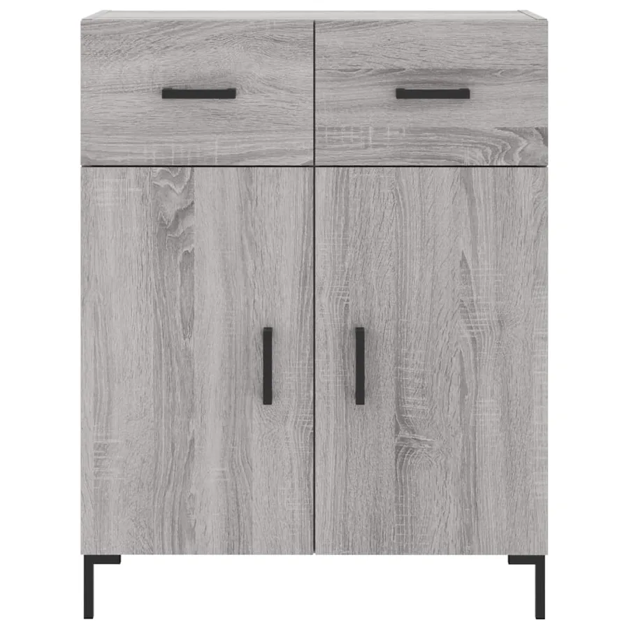 Buffet haut Sonoma gris 69,5x34x180 cm Bois d'ingénierie - 8