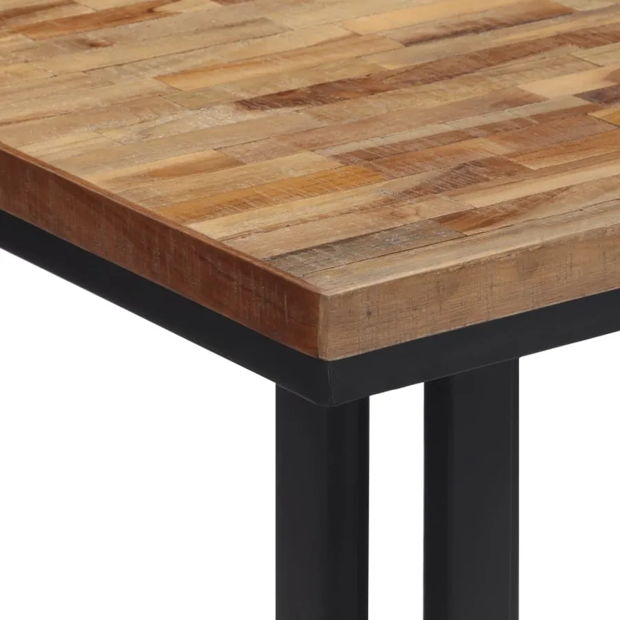 Table basse 55x55x40 cm teck de récupération massif - 5
