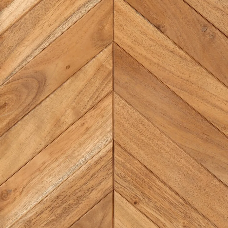 Armoire de salle de bain bois massif d'acacia et fer - 9