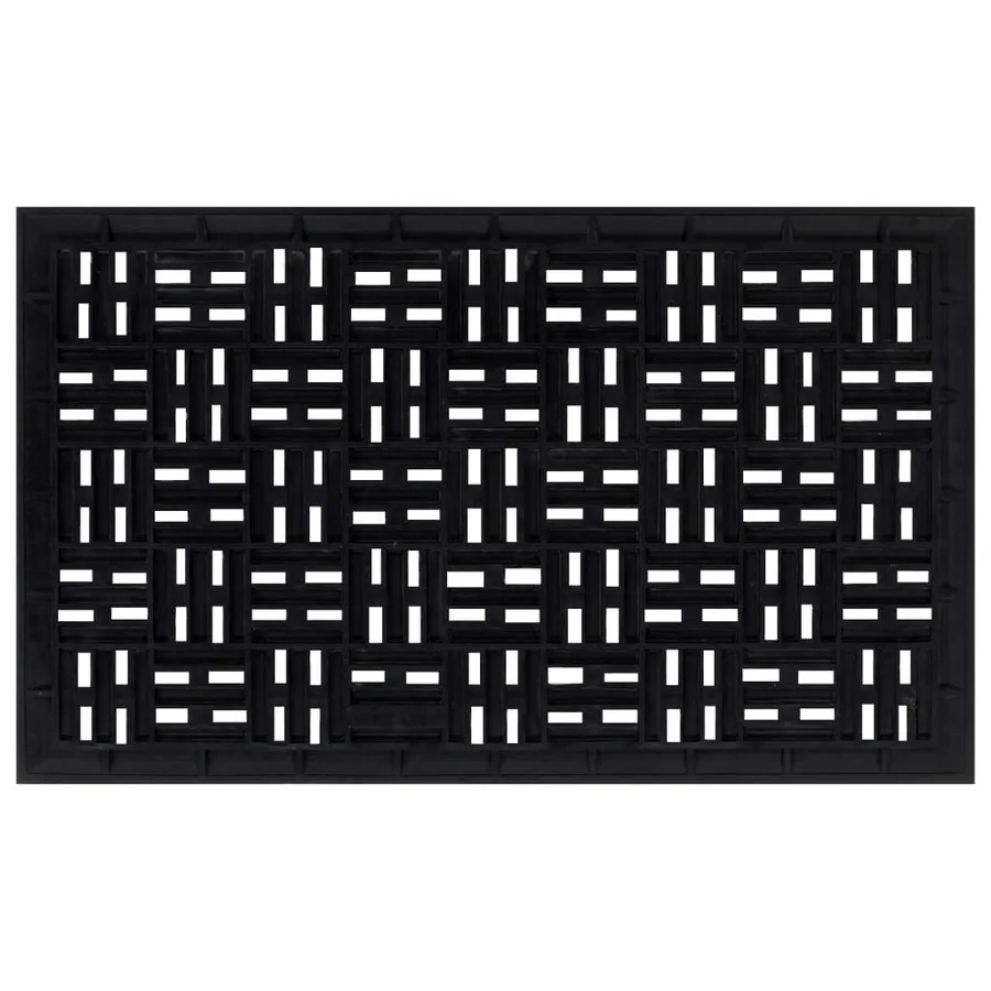 Paillasson rectangulaire 45x75 cm caoutchouc - 3