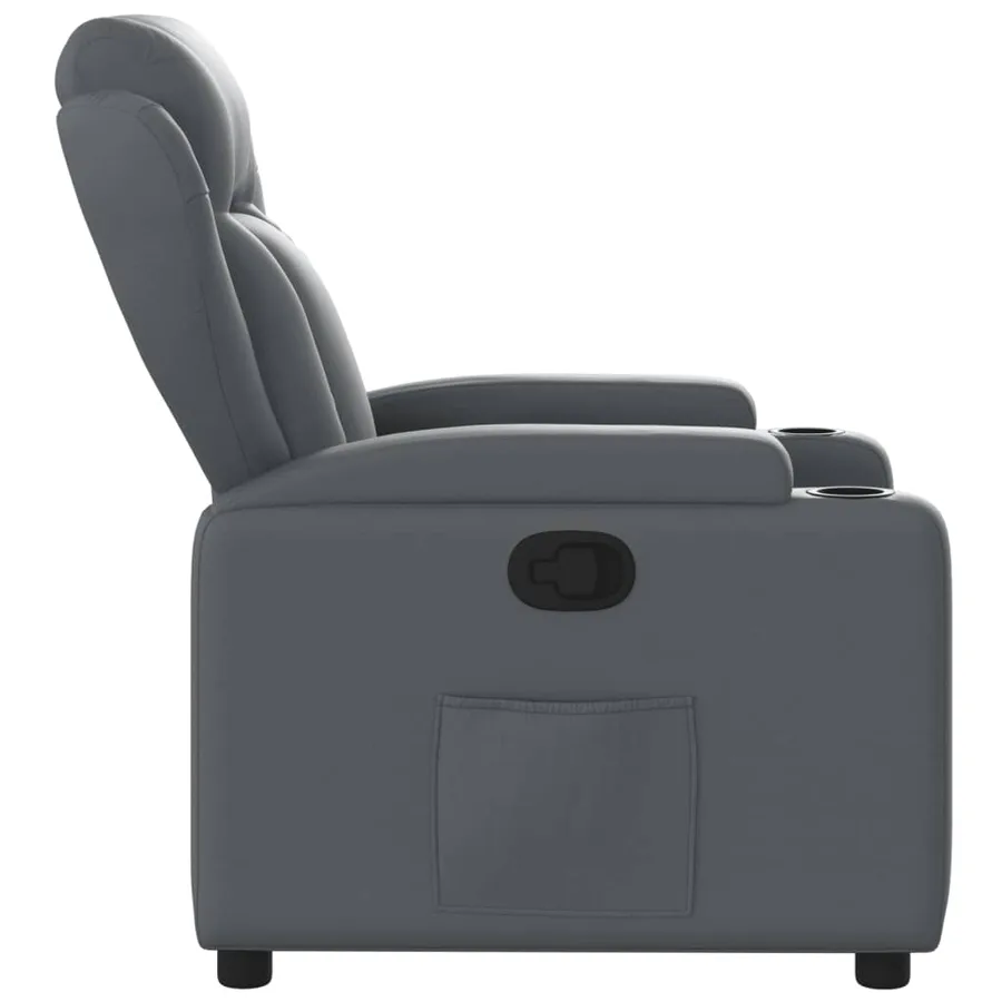 Fauteuil inclinable Gris Similicuir - 4