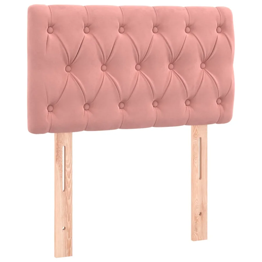 Tête de lit à LED Rose 80x7x78/88 cm Velours - 4